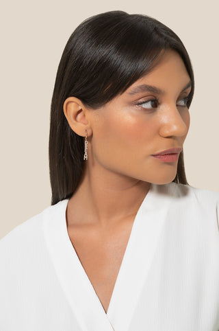 Dream Mantra Kırmızı Altın Pırlanta Küpe