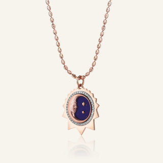 Lapis Lazuli Taşı Ay Kolye