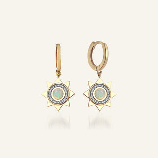 Mini Beam Opal Taşı Küpe