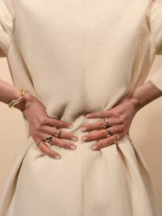 Stream Kırmızı Altın Pırlanta Yüzük