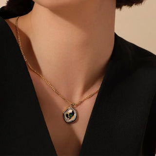 Treasured Diopsit Taşlı Pırlanta Kolye