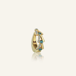 Beams Topaz & Pırlanta Ear Cuff