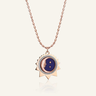 Lapis Lazuli Taşı Ay Kolye