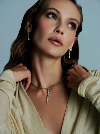 Loops Lariat Pırlanta Kolye