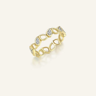 Loops Diamond Thin Eternity Ring