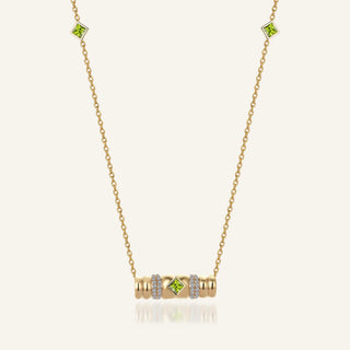 Morphose02 Peridot Taşlı Kolye