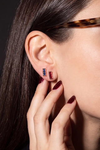 Safir Bar Stud Küpe