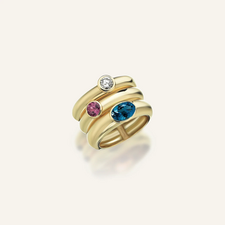 Treasured Topaz Taşlı Pırlanta Yüzük