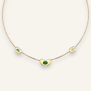 Treasured Trio Diopsit Kolye
