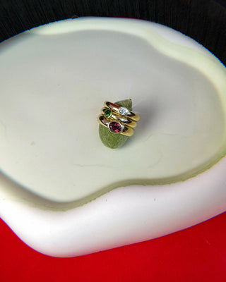 Treasured Turmalin Taşlı Pırlanta Yüzük
