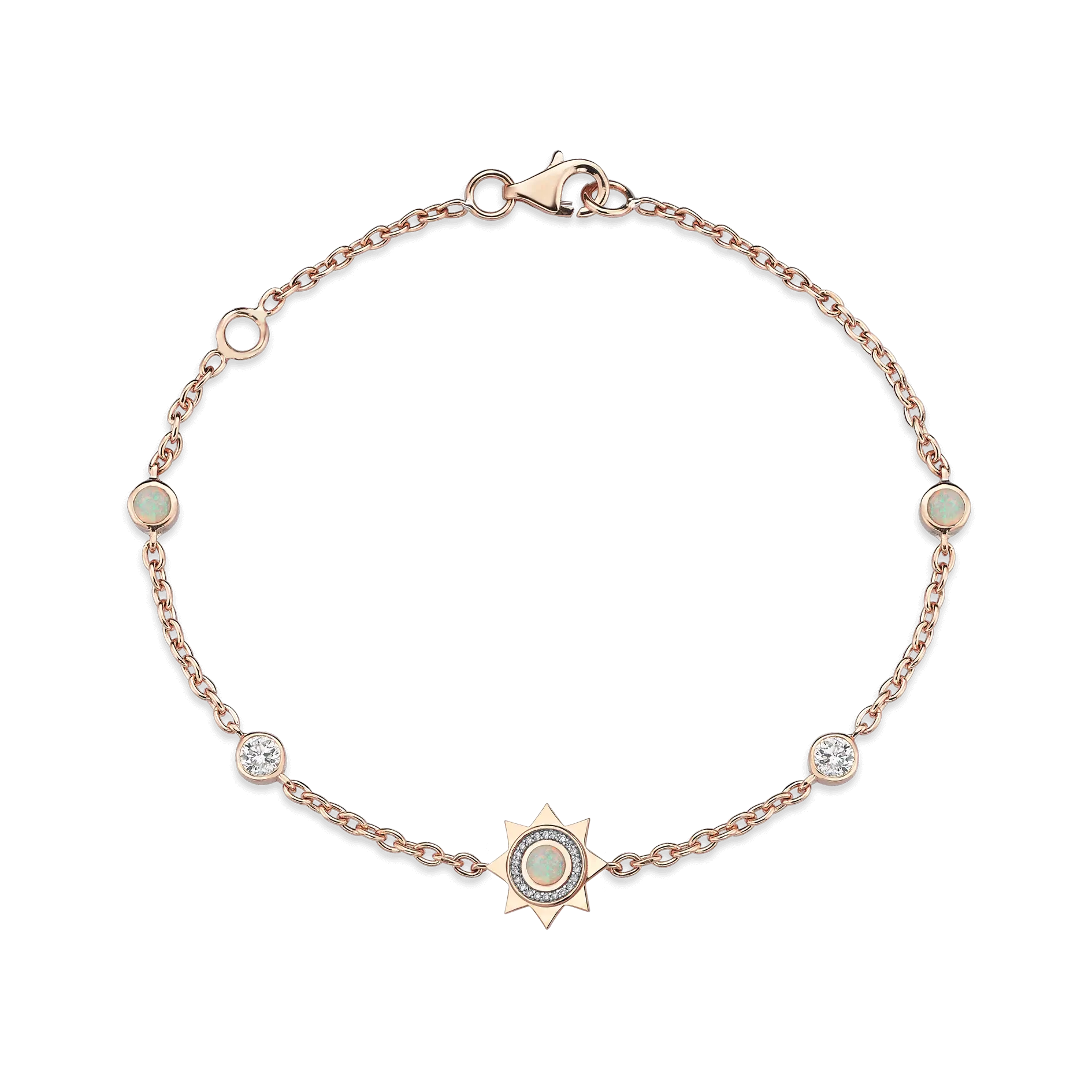 Beam Opal & Diamond Charm Bracelet