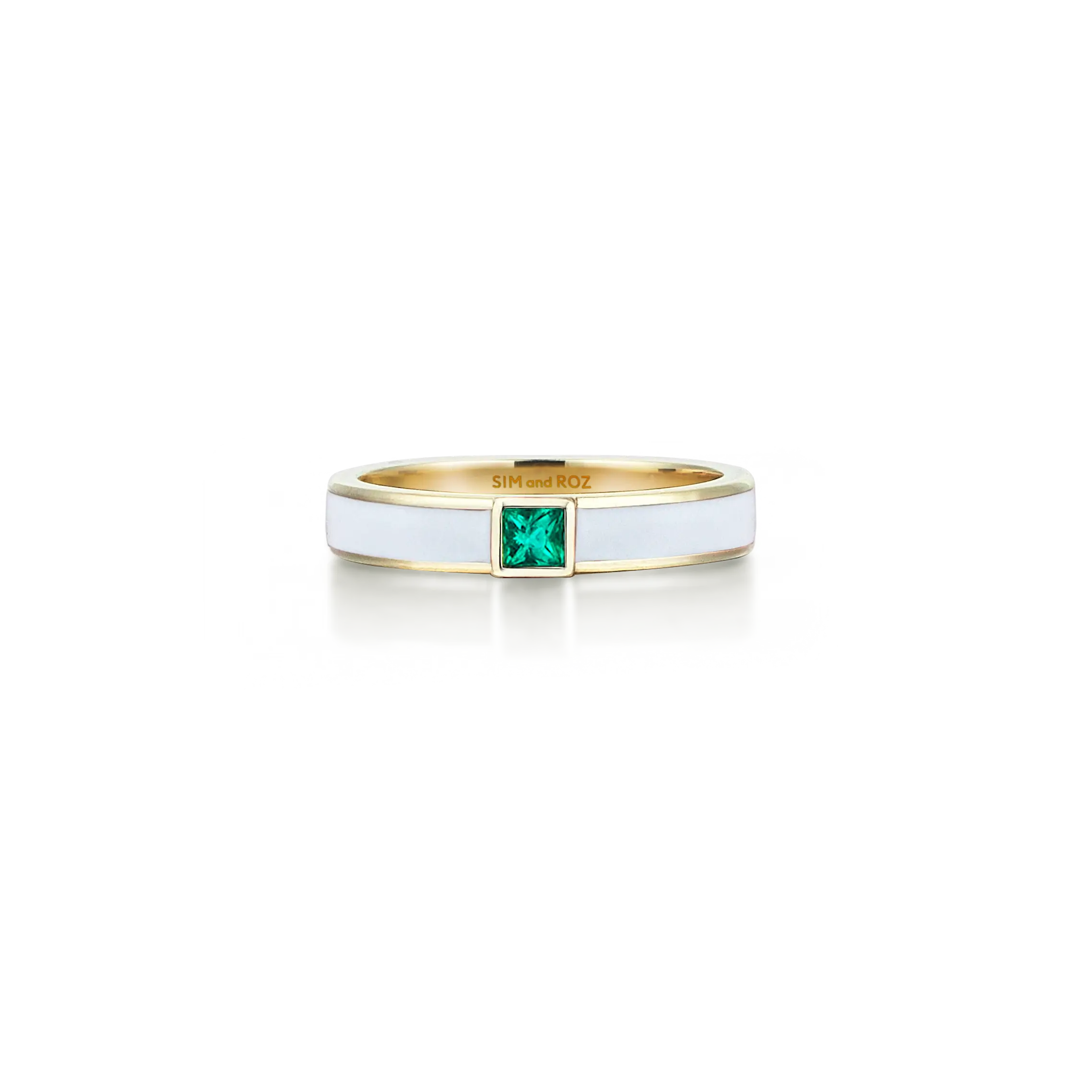 Disc Emerald Ring