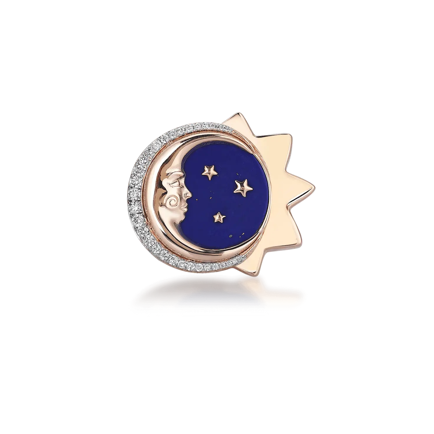 Lapus Lazuli Moon Ring