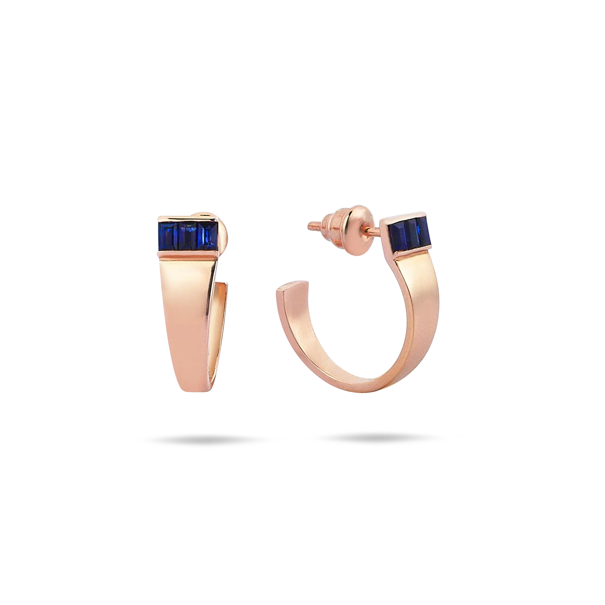 Loa Baguette Sapphire Earrings