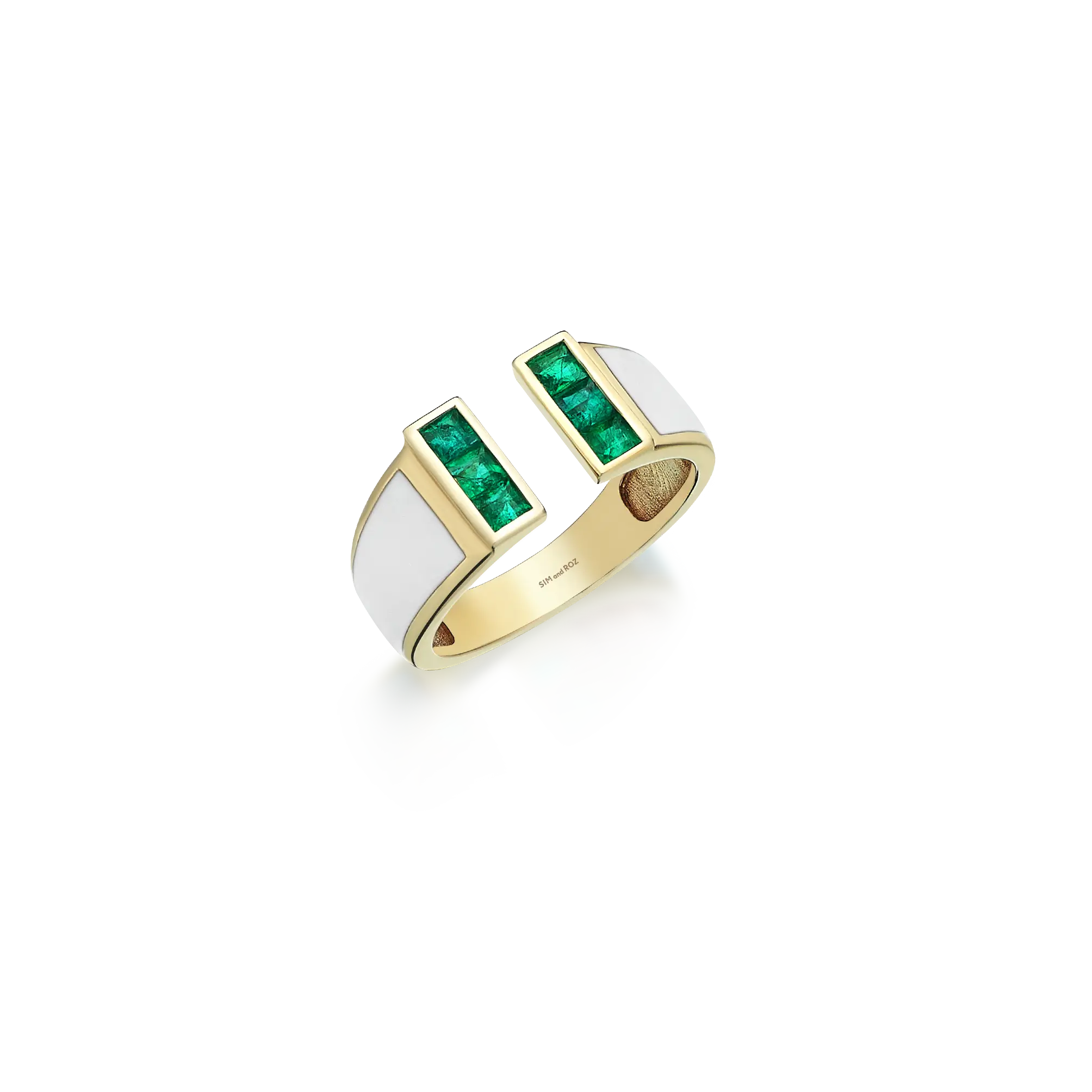 Loa Enamel & Emerald Ring