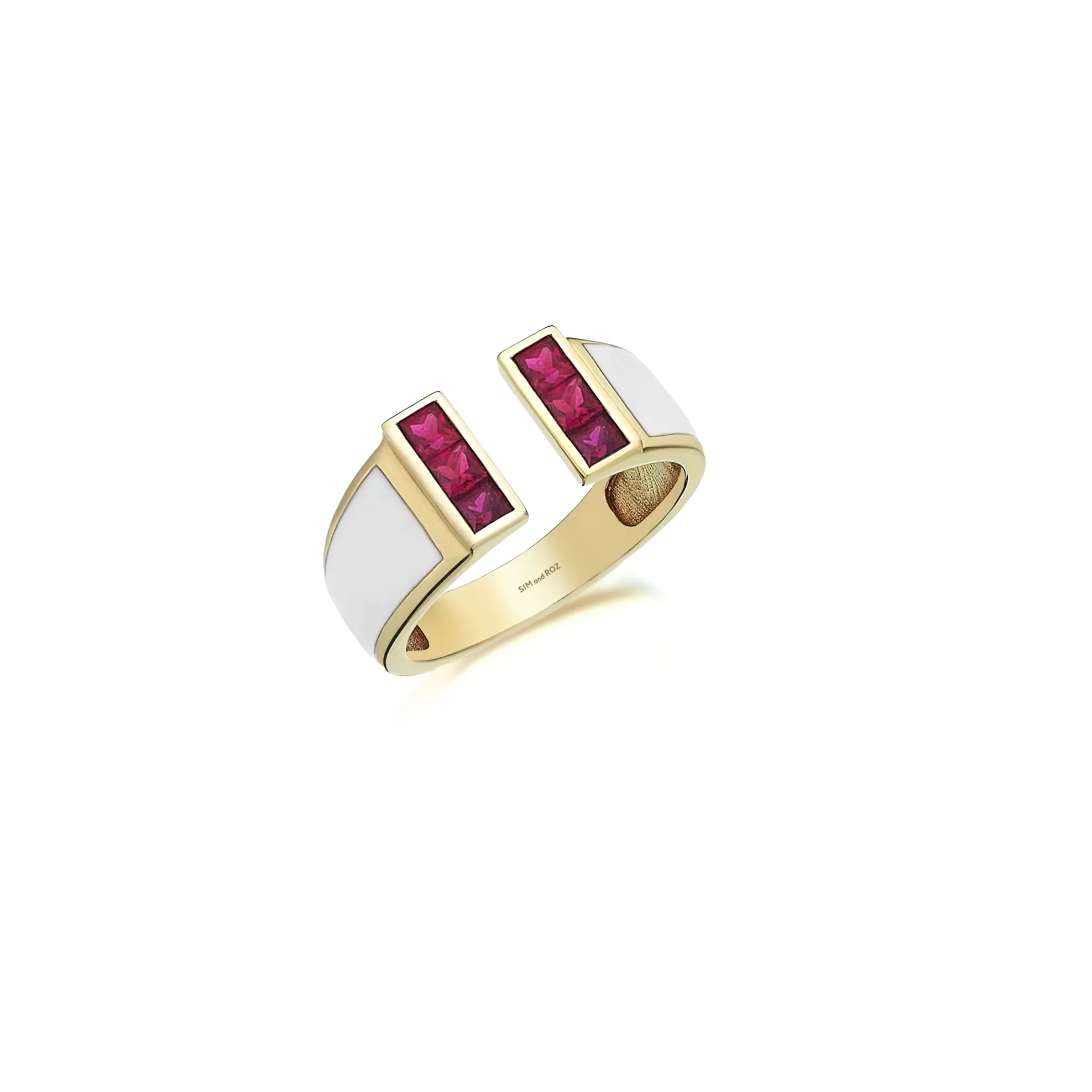 Loa Enamel & Ruby Ring