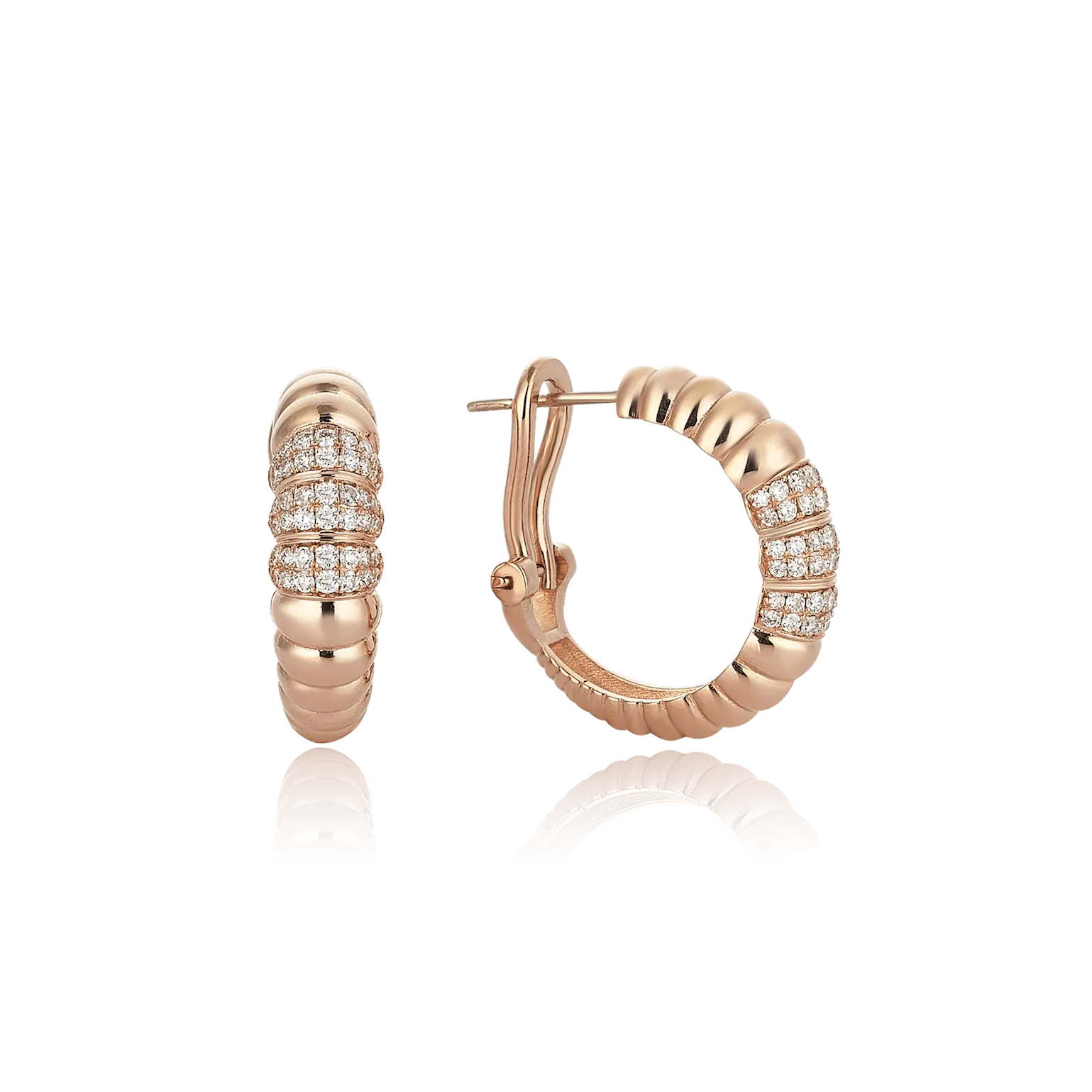 Morphose Diamond Hoop Earrings