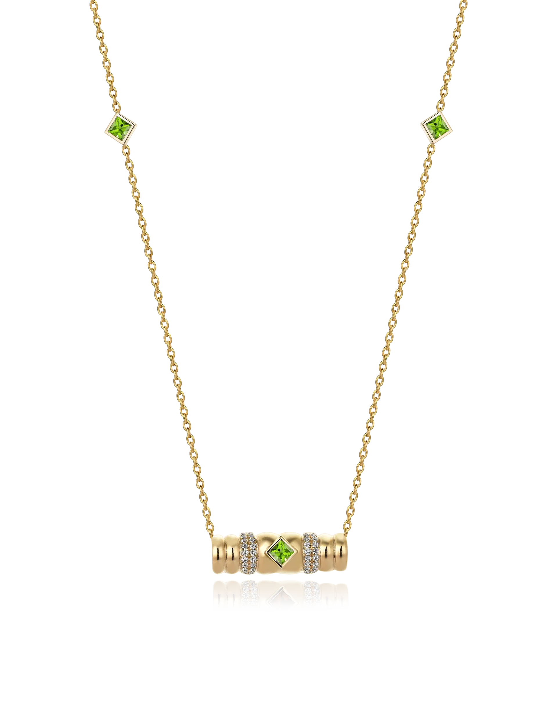 Morphose02 Peridot Necklace