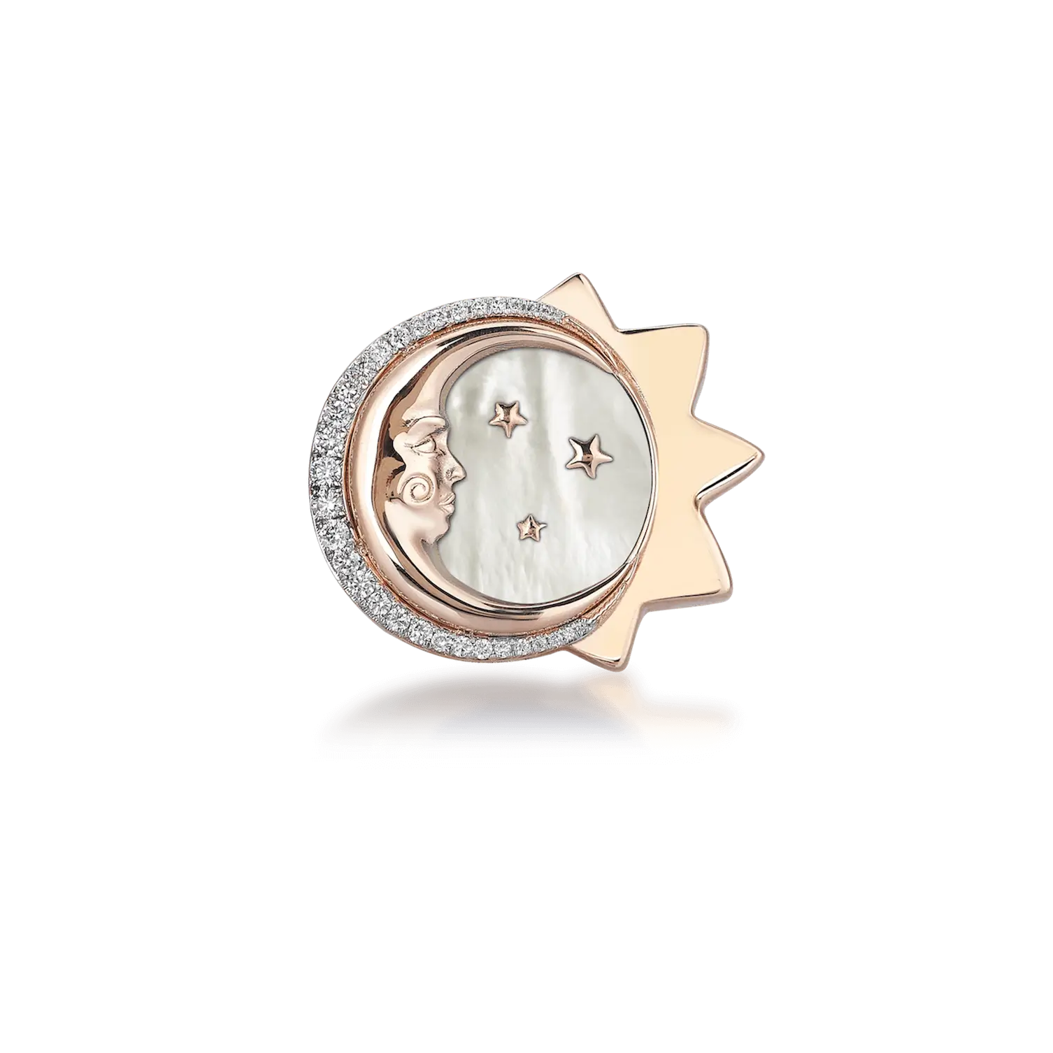 Mother of Pearl Moon Ring