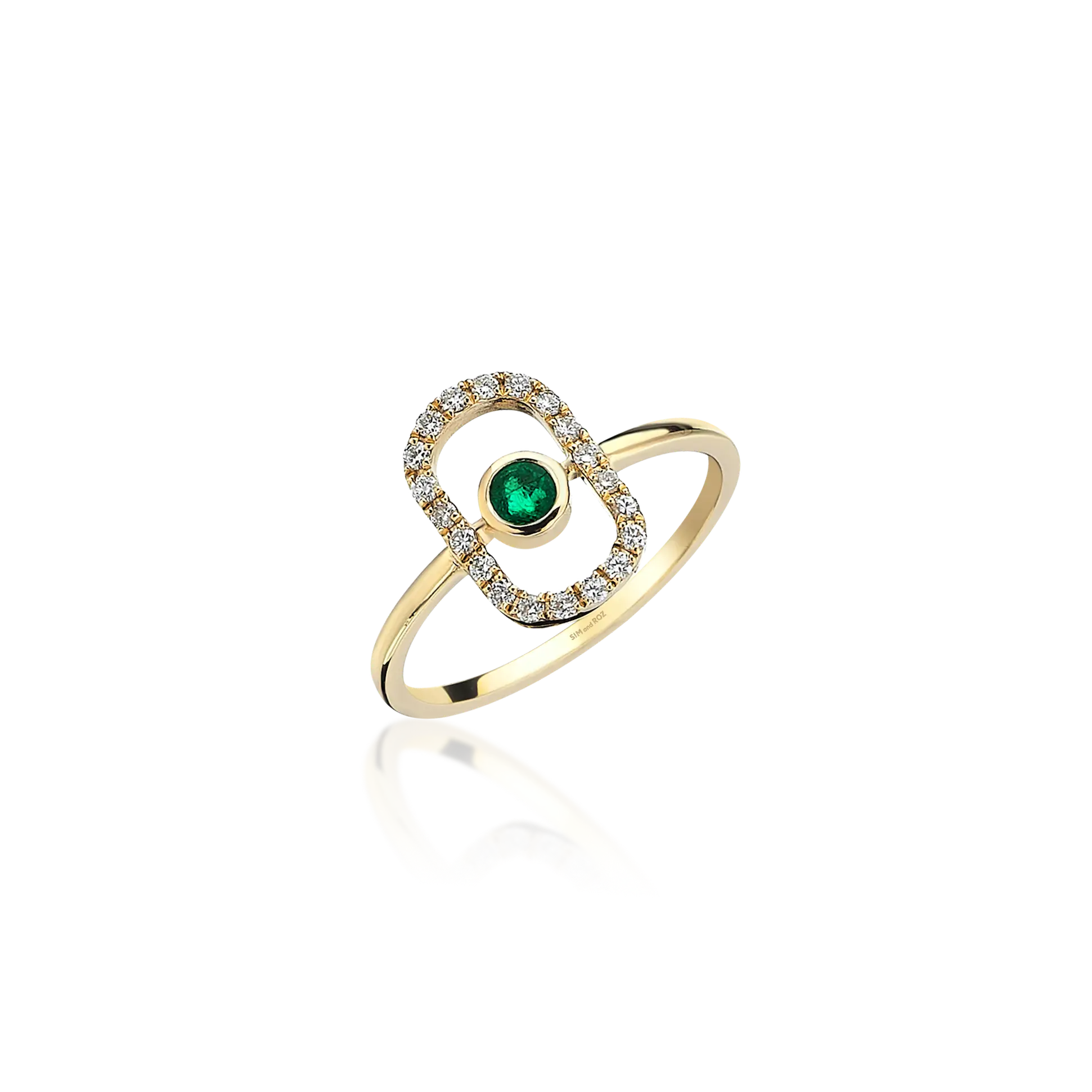 Orb Diamond & Emerald Ring