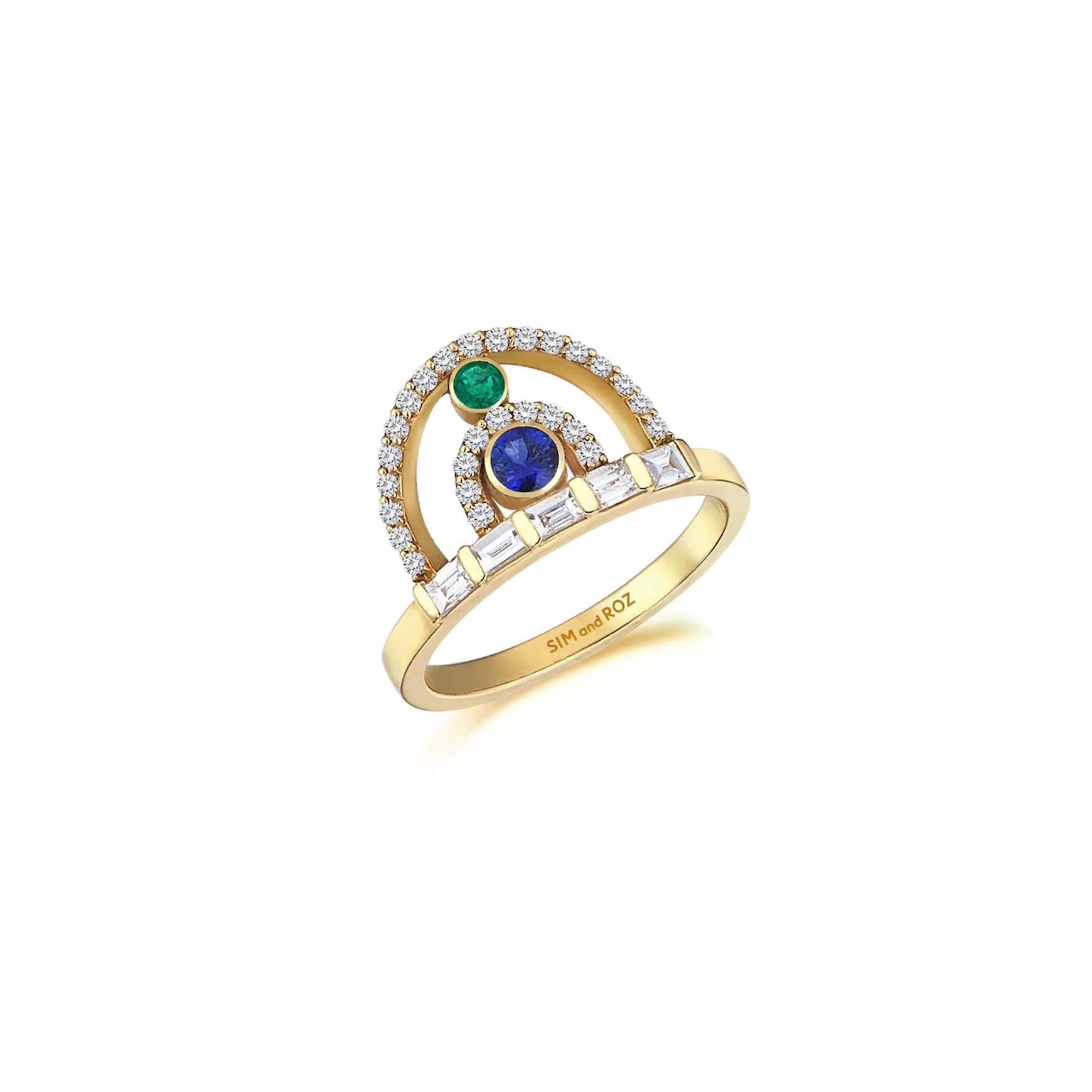 Solar Baguette Diamond Ring