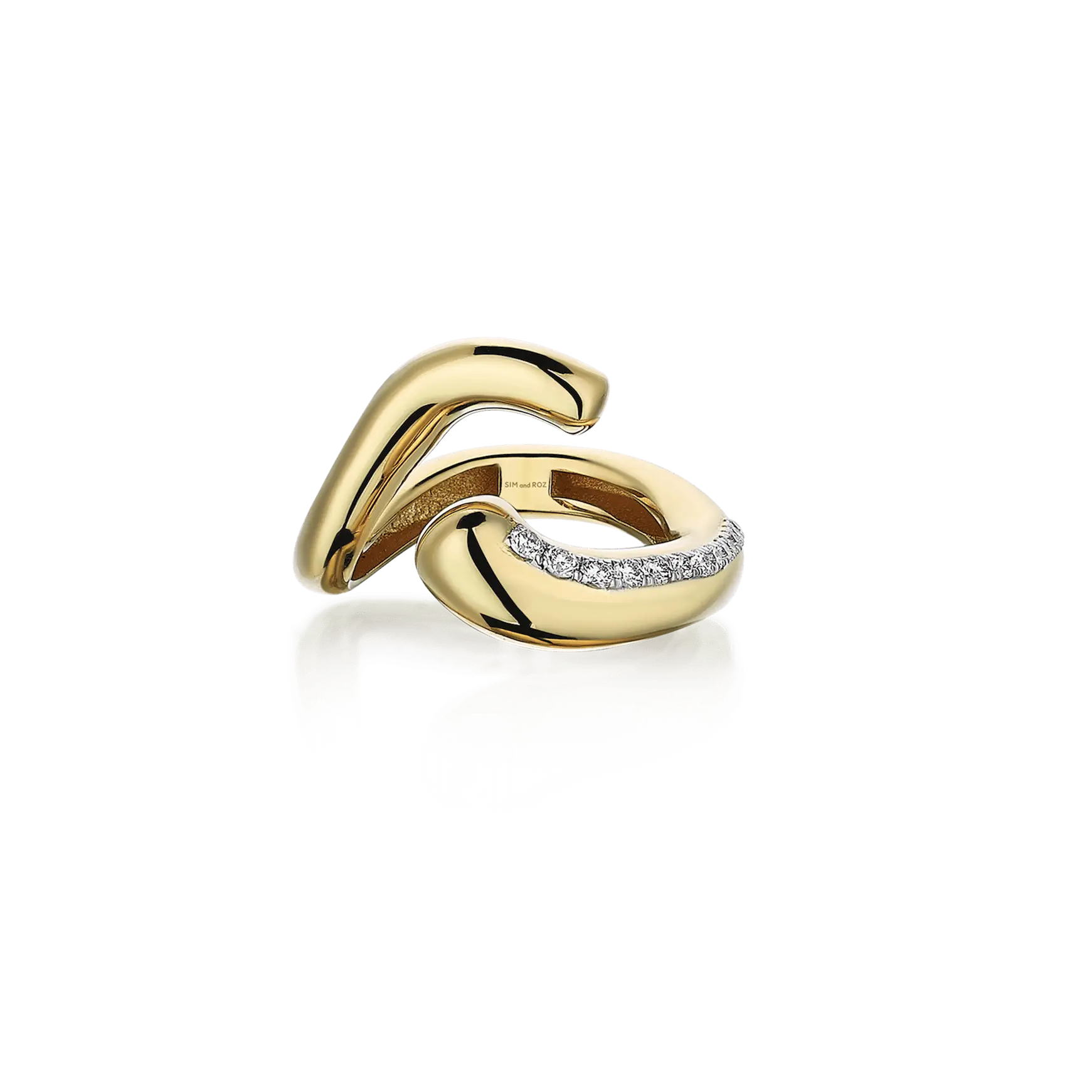 Stream Amorph Diamond Ring