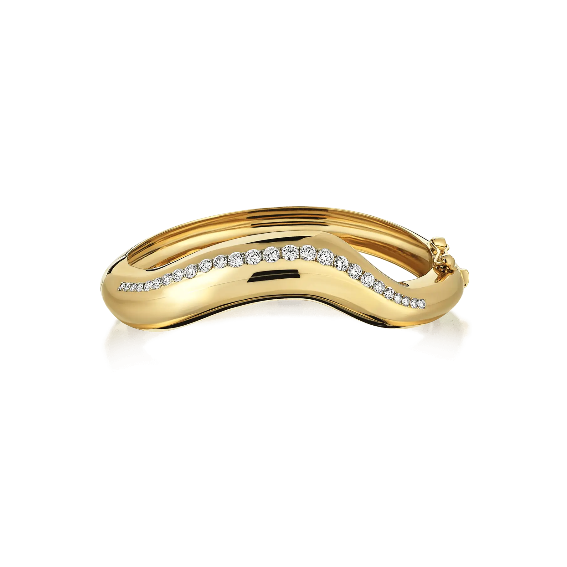 Stream Diamond Bangle Bracelet