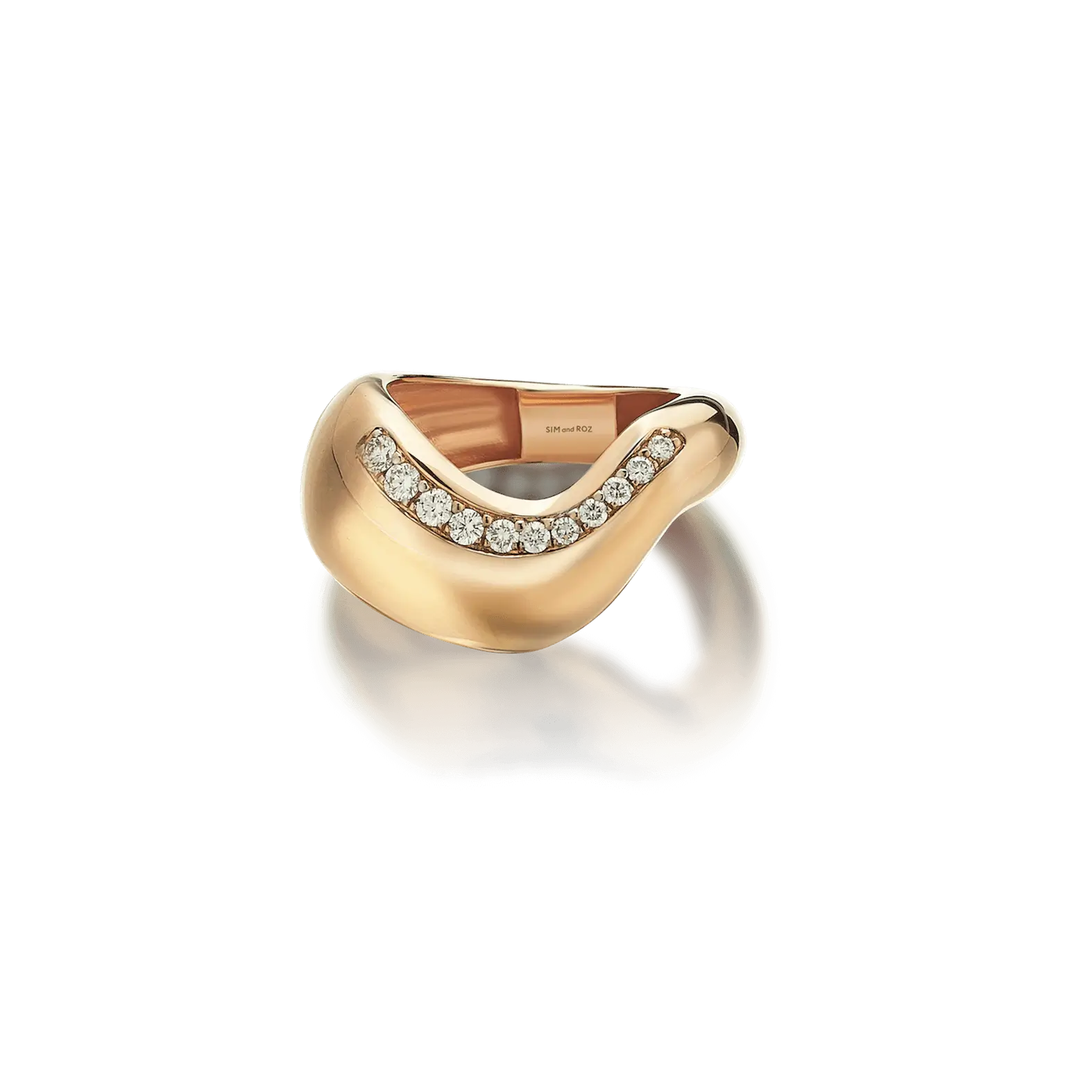 Stream Rose Gold Diamond Ring