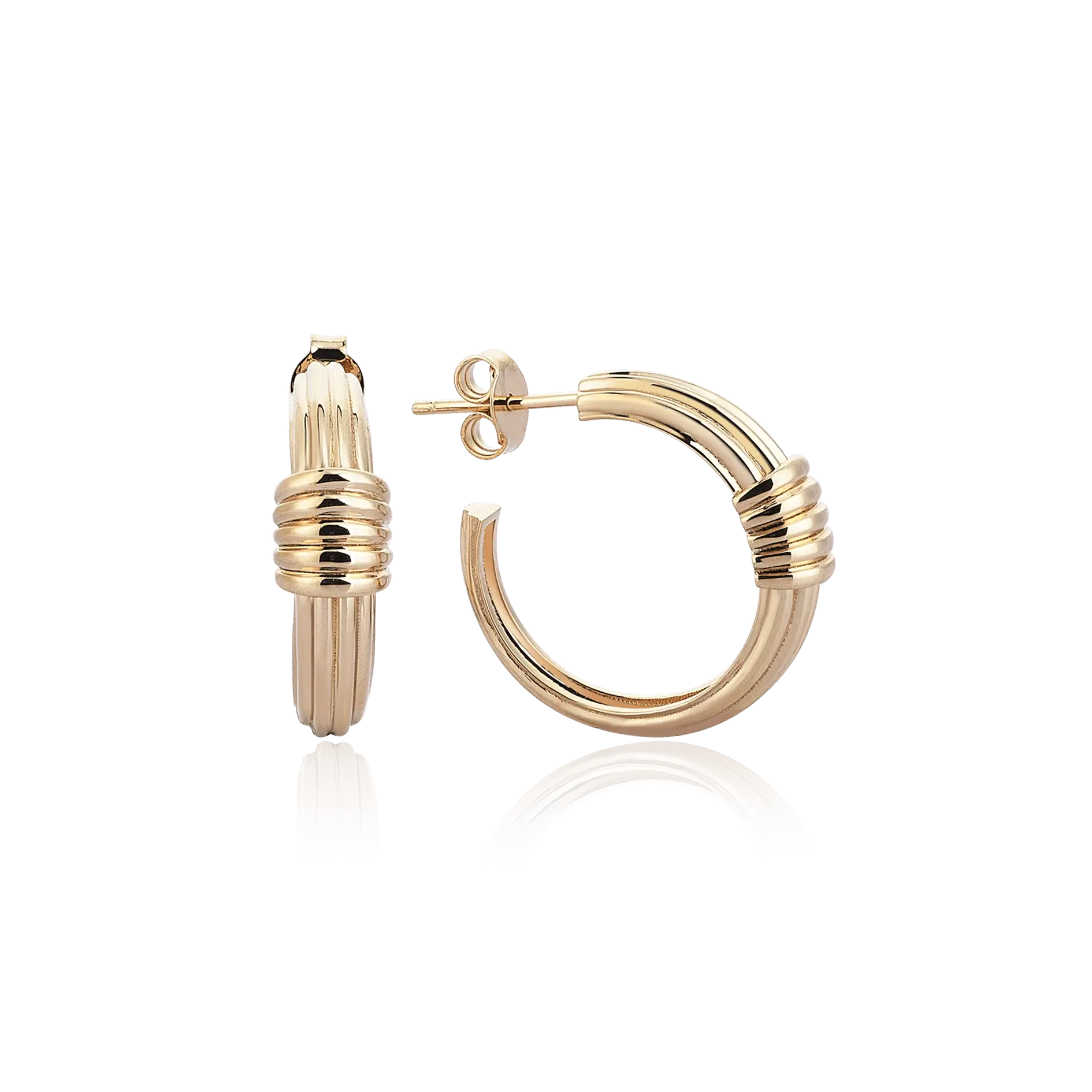 Torque Hoop Earrings