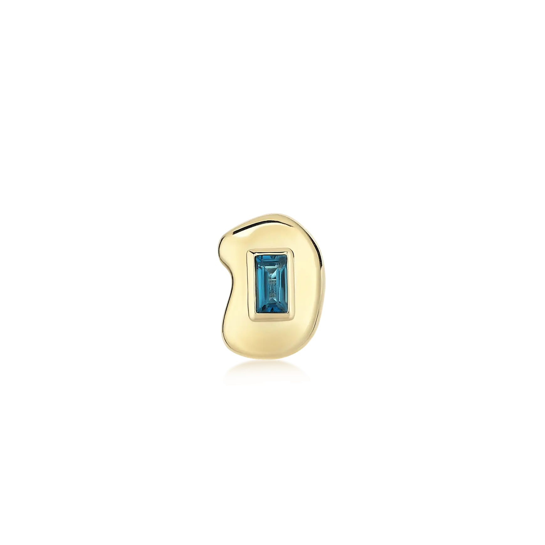 Treasured Stud Blue Topaz Earring