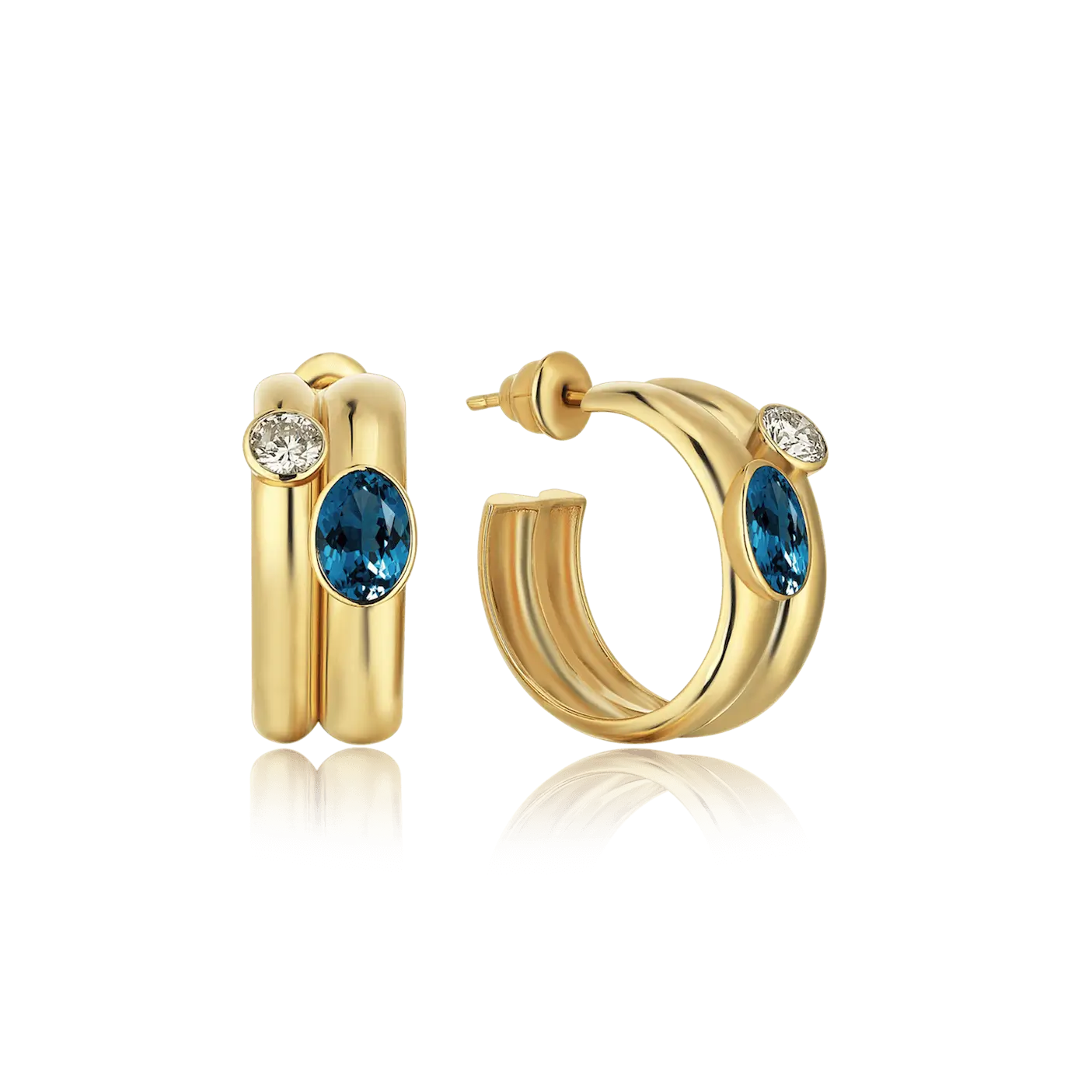 Treasured Topaz Hoop Earrings